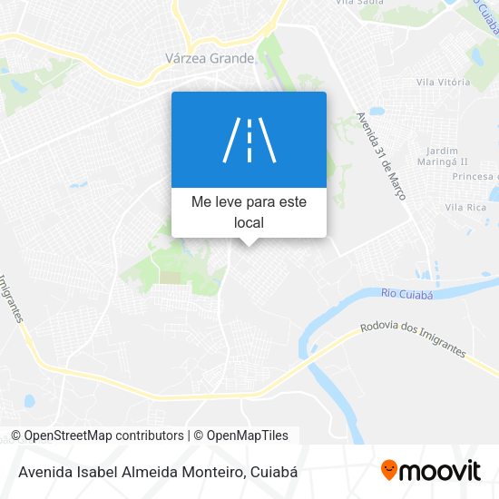 Avenida Isabel Almeida Monteiro mapa