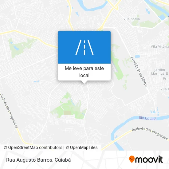 Rua Augusto Barros mapa