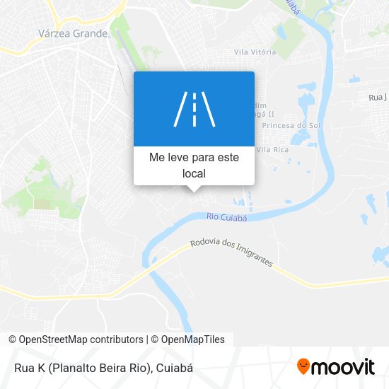 Rua K (Planalto Beira Rio) mapa