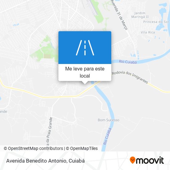 Avenida Benedito Antonio mapa