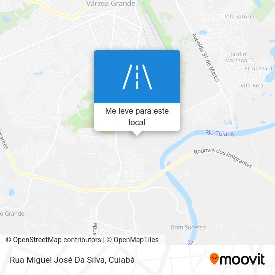 Rua Miguel José Da Silva mapa