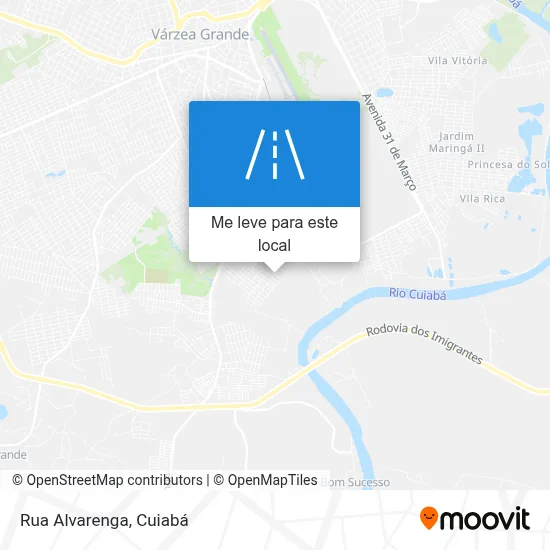 Rua Alvarenga mapa