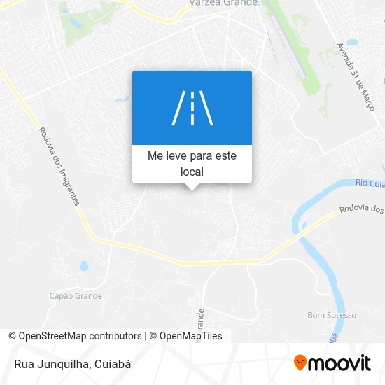 Rua Junquilha mapa