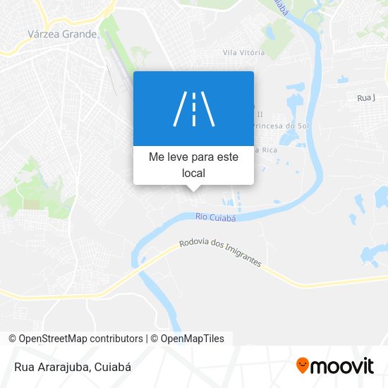 Rua Ararajuba mapa