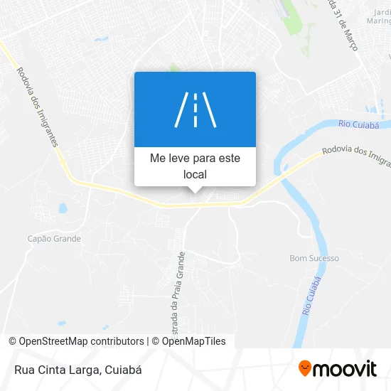 Rua Cinta Larga mapa