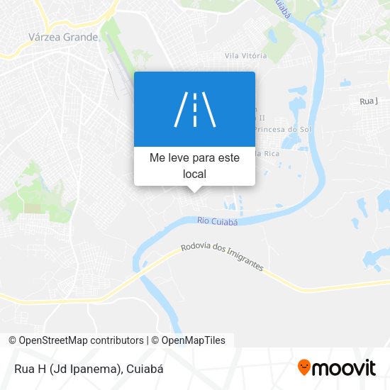 Rua H (Jd Ipanema) mapa