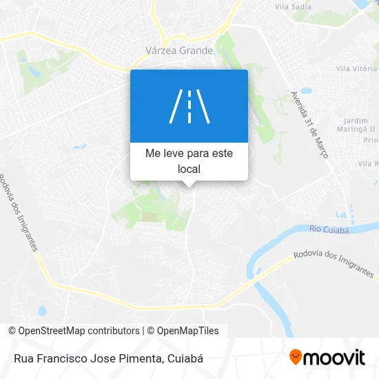 Rua Francisco Jose Pimenta mapa