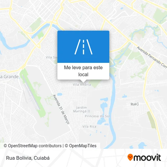 Rua Bolivia mapa