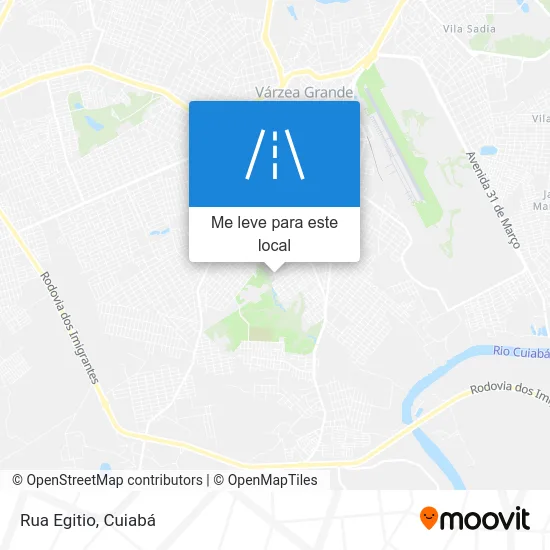 Rua Egitio mapa