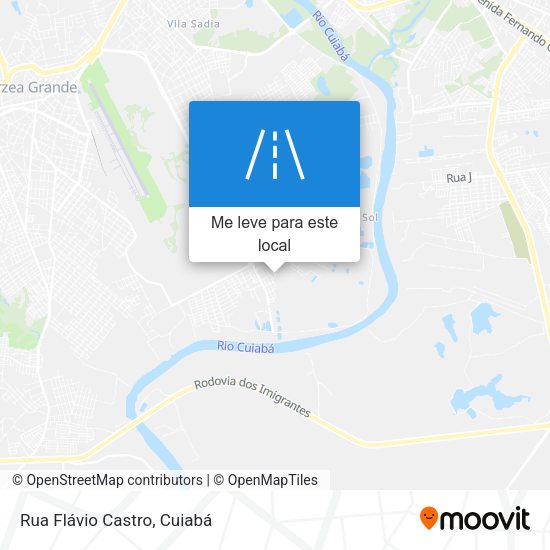 Rua Flávio Castro mapa