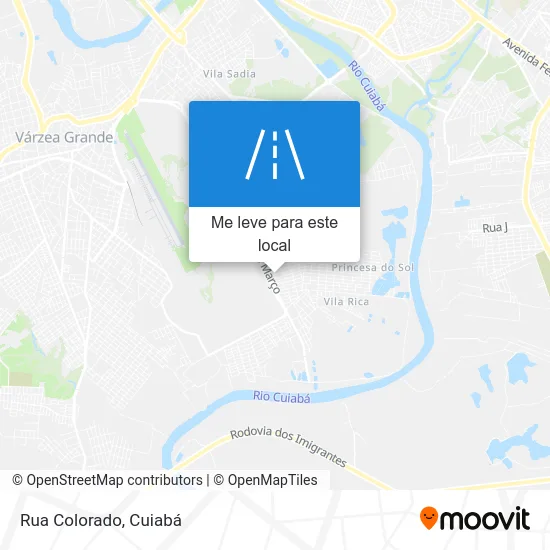 Rua Colorado mapa