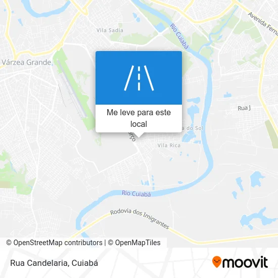 Rua Candelaria mapa