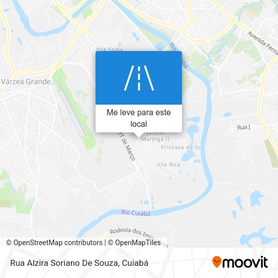 Rua Alzira Soriano De Souza mapa
