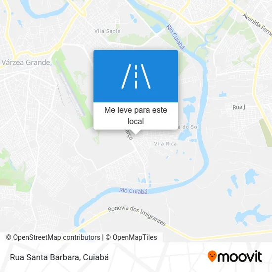Rua Santa Barbara mapa