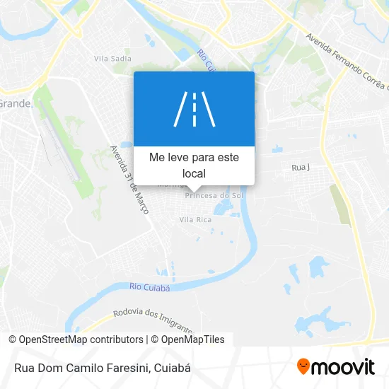 Rua Dom Camilo Faresini mapa