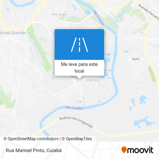 Rua Manoel Pinto mapa