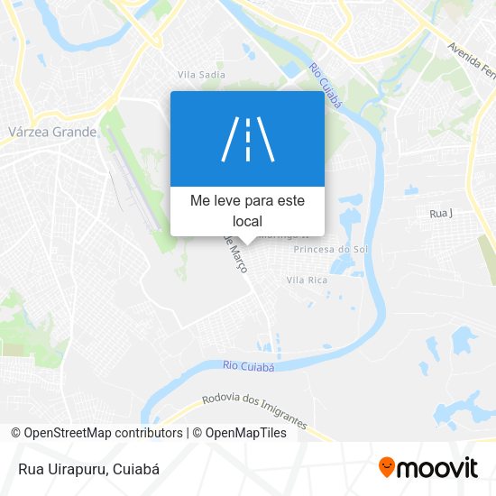 Rua Uirapuru mapa