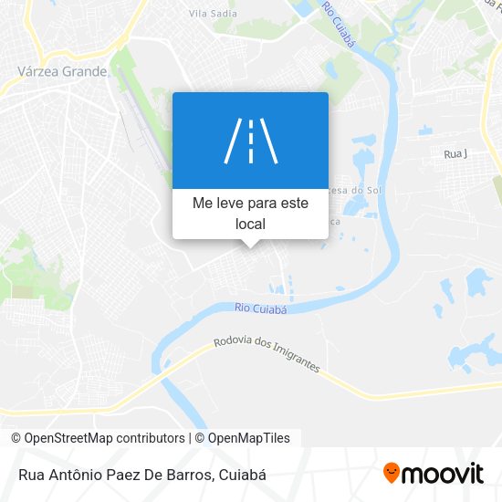 Rua Antônio Paez De Barros mapa