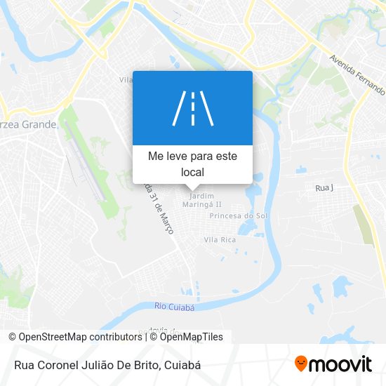 Rua Coronel Julião De Brito mapa