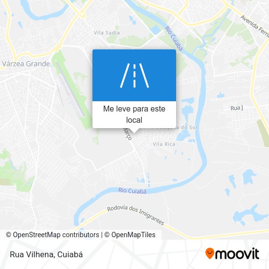 Rua Vilhena mapa