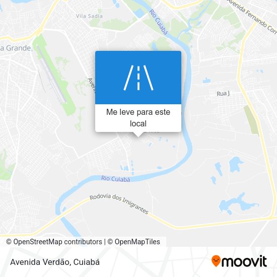 Avenida Verdão mapa