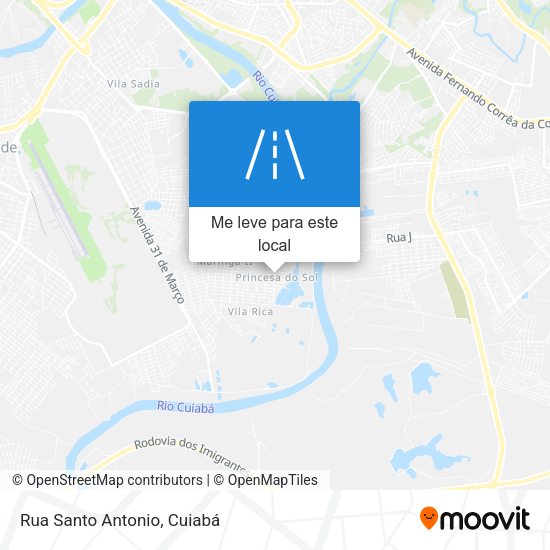 Rua Santo Antonio mapa