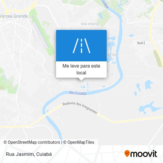 Rua Jasmim mapa
