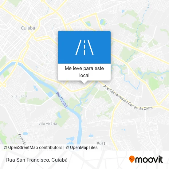 Rua San Francisco mapa