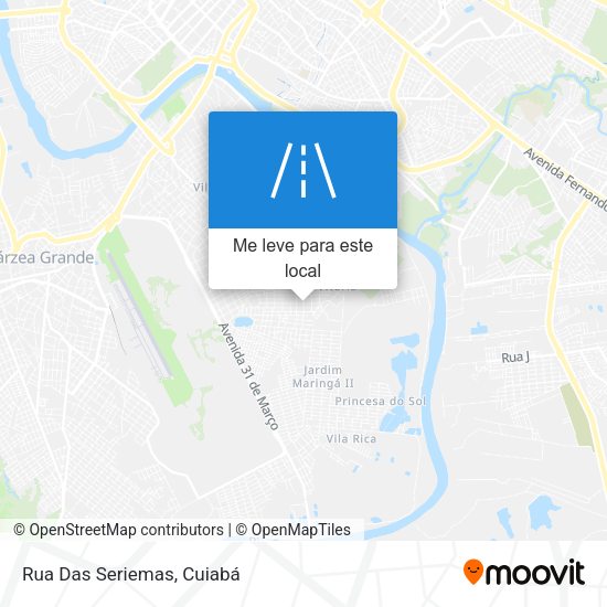 Rua Das Seriemas mapa