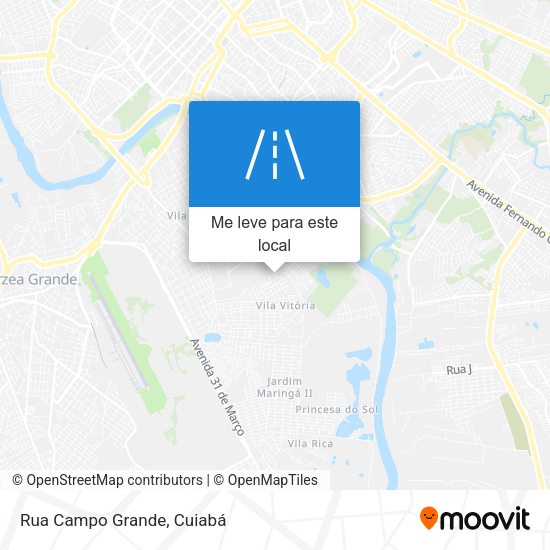 Rua Campo Grande mapa