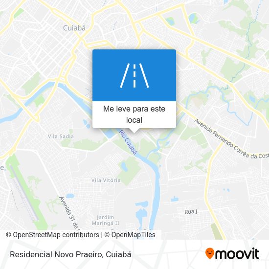 Residencial Novo Praeiro mapa