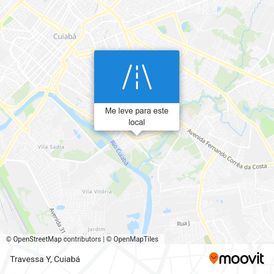 Travessa Y mapa