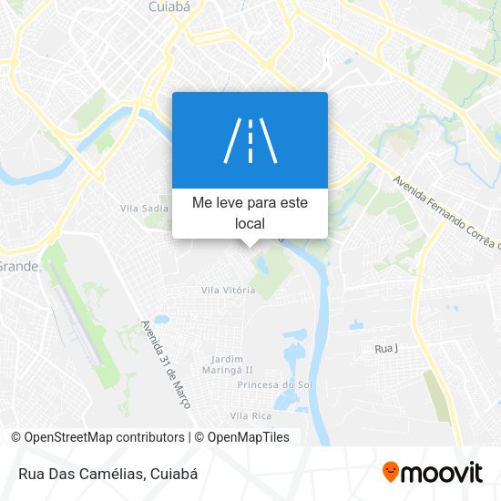 Rua Das Camélias mapa