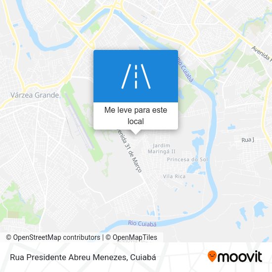 Rua Presidente Abreu Menezes mapa