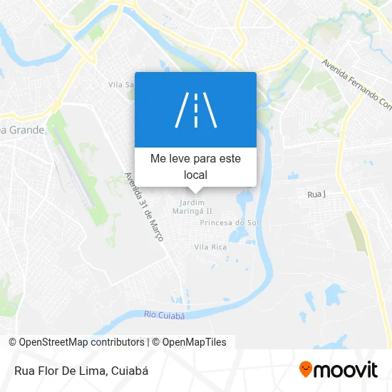 Rua Flor De Lima mapa