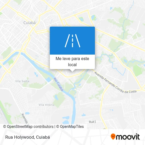 Rua Holywood mapa