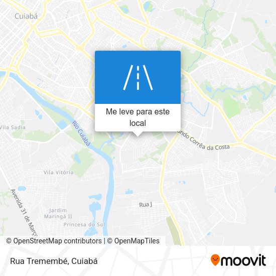Rua Tremembé mapa