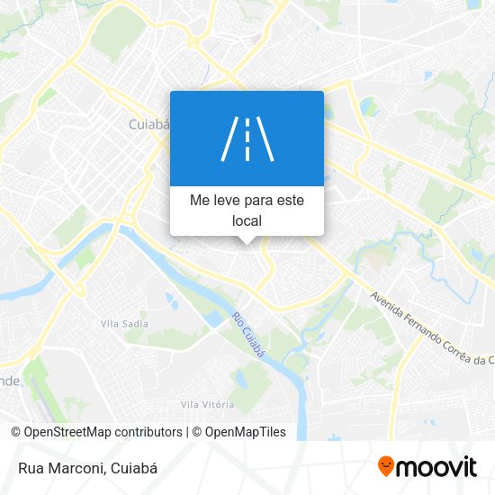 Rua Marconi mapa
