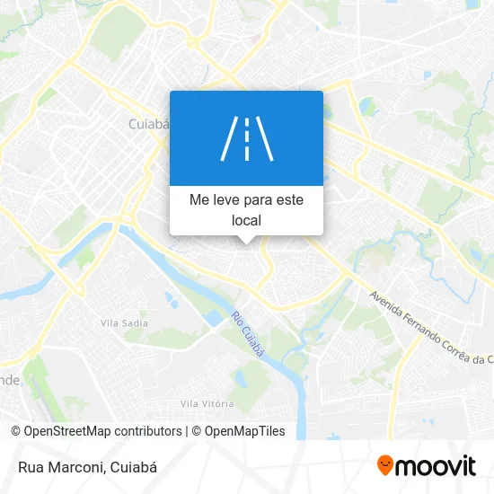 Rua Marconi mapa