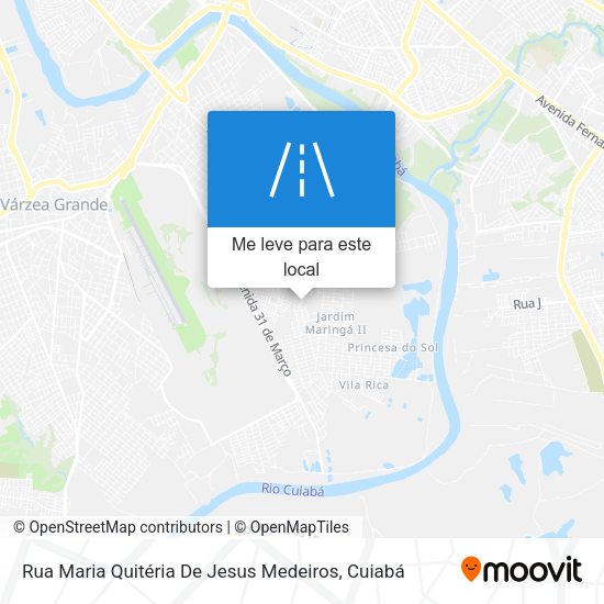 Rua Maria Quitéria De Jesus Medeiros mapa