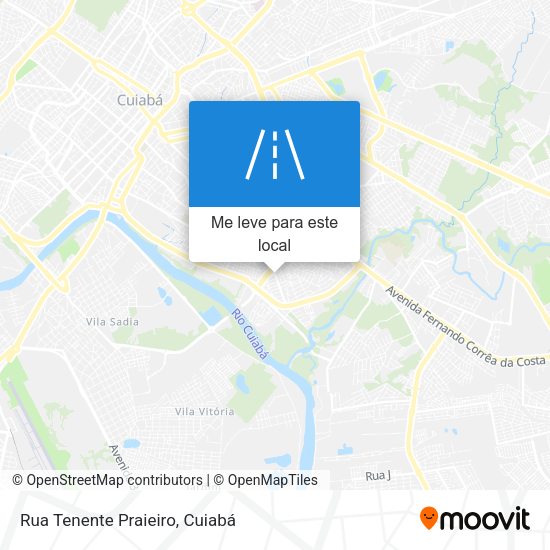 Rua Tenente Praieiro mapa