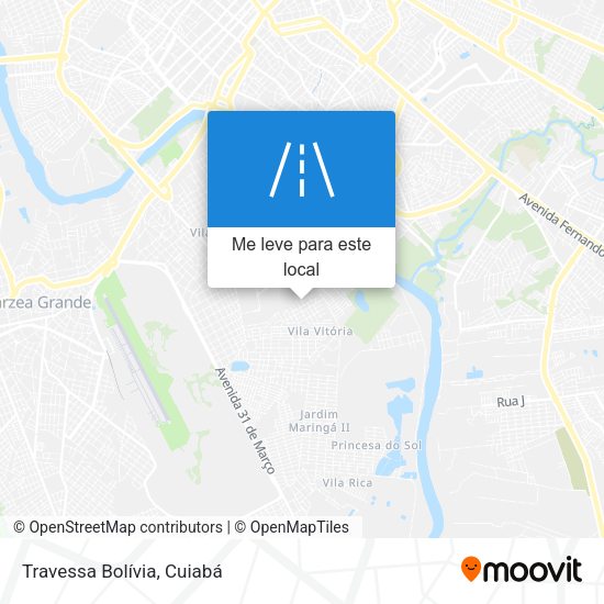 Travessa Bolívia mapa