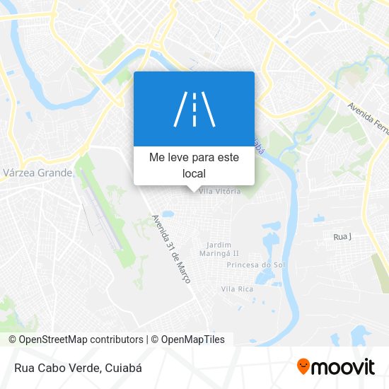 Rua Cabo Verde mapa