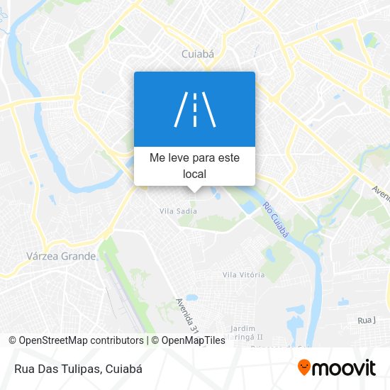 Rua Das Tulipas mapa