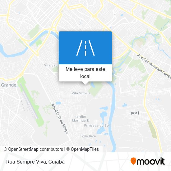 Rua Sempre Viva mapa