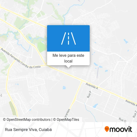 Rua Sempre Viva mapa