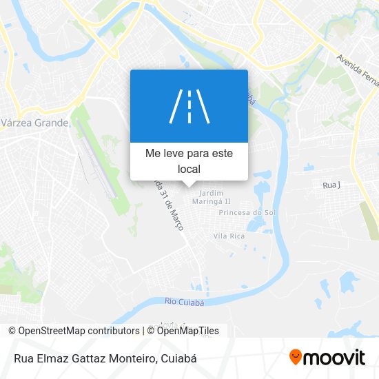Rua Elmaz Gattaz Monteiro mapa