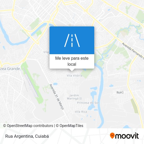 Rua Argentina mapa
