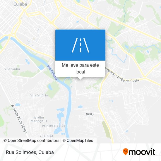 Rua Solimoes mapa