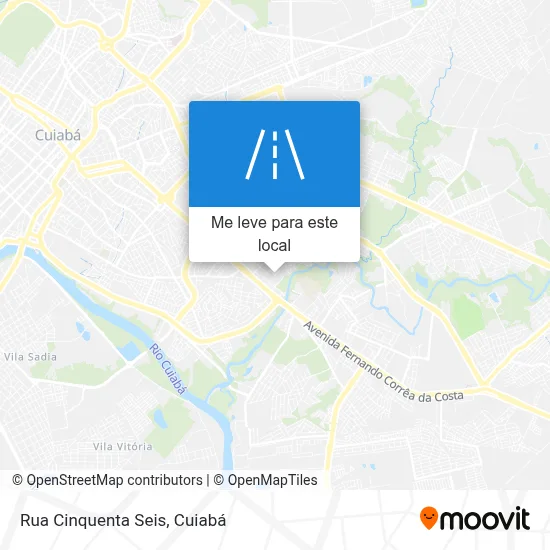 Rua Cinquenta Seis mapa